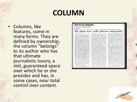 A column about writing columns .
